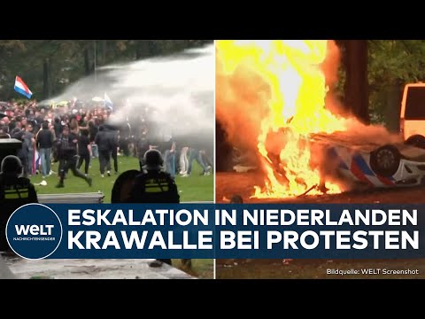 NIEDERLANDE: Krawalle bei Demo! Eskalation bei Protesten für schärfere Regeln beim Asyl