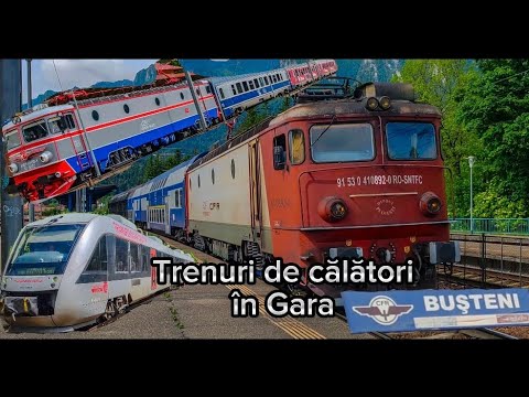 Trenuri de călători în Gara Bușteni/Passenger trains in Bușteni Station