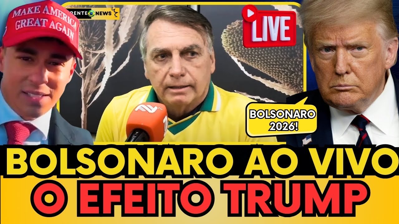 🚨URGENTE: LIVE COM BOLSONARO "O EFEITO DE TRUMP PARA 2026" #bolsonaro #política #nikolasferreira