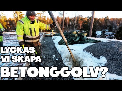 BYGGER HUS DEL 8 - BETONGGOLV OCH GJUTNING
