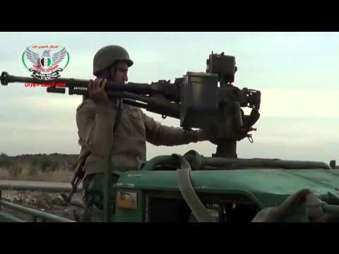 اغتنام عربة دوشكا بعد السيطرة على اللواء 112 في ريف درعا من قبل لواء جيدور حوران ولواء أبابيل حوران