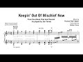 Keepin' Out Of Mischief Now - Fats Waller - Piano transcription (sheet music)