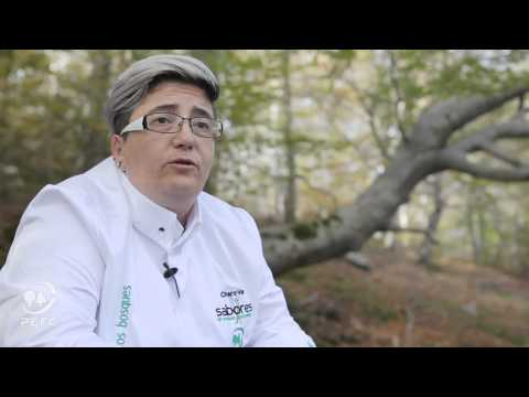 La cocinera agredana aboga por los sabores del bosque.