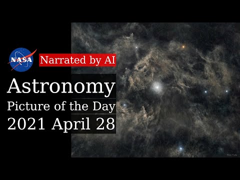 APOD: 2021-04-28 - North Star: Polaris and Surrounding Dust (Narrated by Salli)