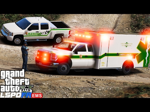 GTA 5 LSPDFR EMS Mod #9 |Playing As A Paramedic Mod|Chiliad Mountain National Park Service Ambulance