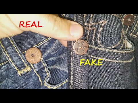 True religion jeans real vs. fake. How to spot counterfeit True Religion denim