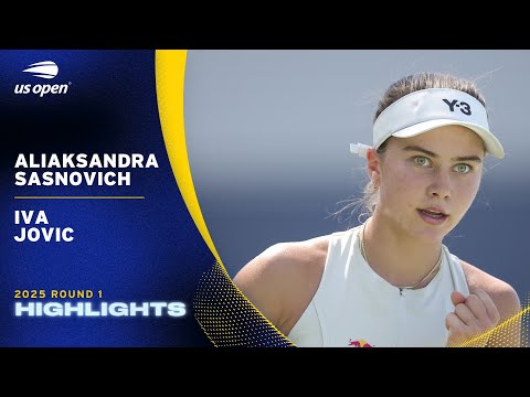 Aliaksandra Sasnovich vs. Iva Jovic Highlights | 2025 US Open Round 1