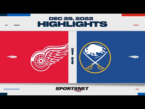 NHL Highlights | Red Wings vs. Sabres - December 29, 2022