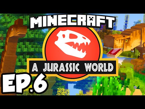 Jurassic World: Minecraft Modded Survival Ep.6 - SECRET LAB!!! (Rexxit Modpack)