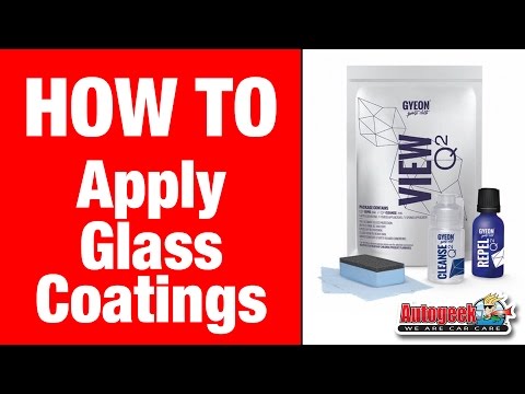 How to Apply Automotive Glass Coatings