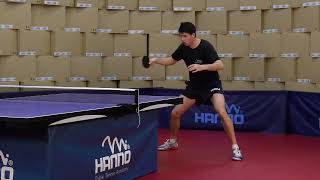 Rückhand Topspin auf Unterschnitt - Hanno Table Tennis Academy