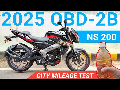 🚀 Bajaj Pulsar NS200 New Model 2025 Mileage Test | New Pulsar NS200 Mileage Test |NS200 New Model ⛽
