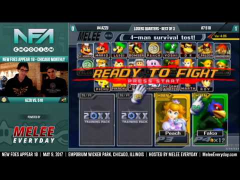 NFA 18 - Azzu (Zelda, Blue Falco) vs. 510 (Falco) - SSBM - Losers Quarters