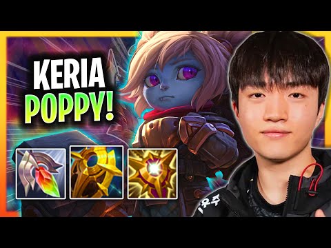 KERIA IS A BEAST WITH POPPY! | T1 Keria Plays Poppy Support vs Nautilus!  Season 2025
