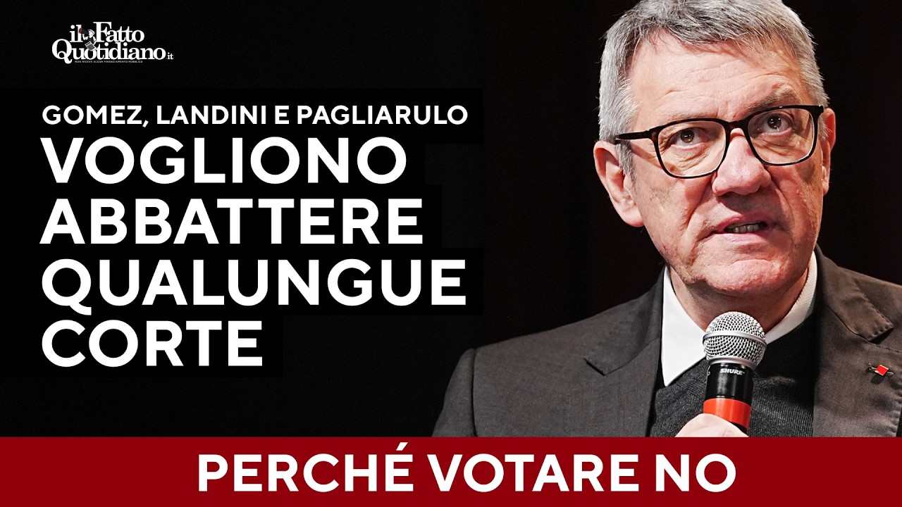 Referendum, il dialogo con Landini, Pagliarulo e Gomez: "Vogliono abolire qualunque Corte"