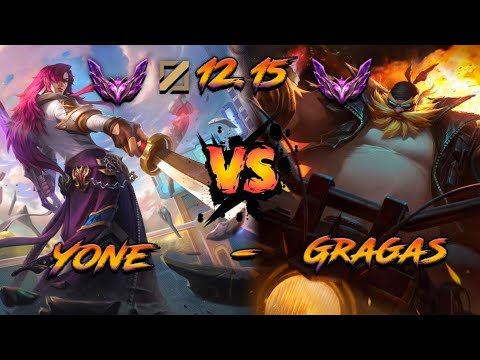 Yone Mid vs Gragas Mid (pach 12.15) KR