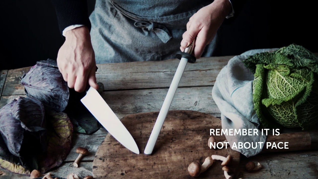 Knife Sharpening with Mino Tsuchida of Global Knives, Japan