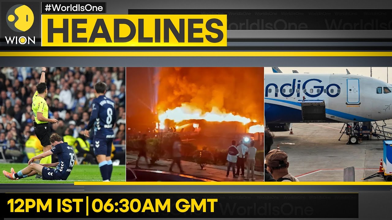 IndiGo Shares Crash Amid Flight Chaos |Goa Fire: Lookout Notices Against Club Owners |WION Headlines