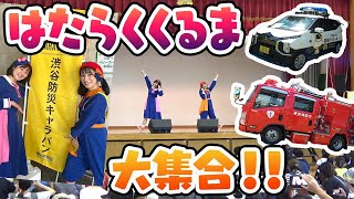 はたらくくるま大集合！小学校を貸切った防災イベントにレッツゴー！🚒✨【渋谷防災キャラバン】