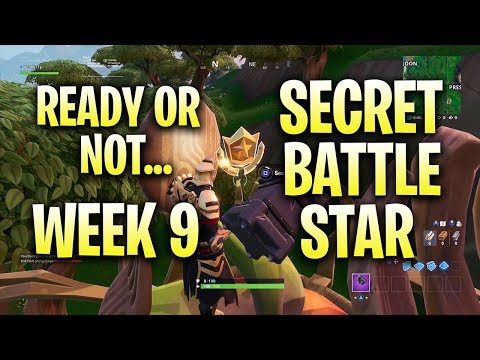 SECRET BATTLE STAR SEASON 10 WEEK 9 LOCATION - FORTNITE READY OR NOT... SEASON X