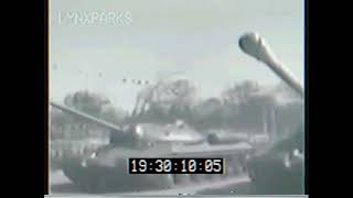 IS-3 heavy tanks during Berlin Victory Parade (1945) -- VHS edits