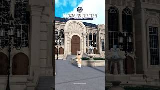 amazing new bloxburg theater build by Illumination Theatre + their hamilton play🤍 #bloxburg #roblox