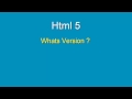 HTML5: Examples & What's New?