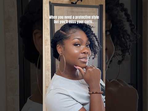 OMG you NEED this style!!🔥 #shorts #naturalhairtutorial #naturalhair #protectivestyles