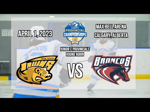 Bow River Bruins vs Gibbons Broncos | Hockey Alberta Junior C Provincials | April 1, 2023