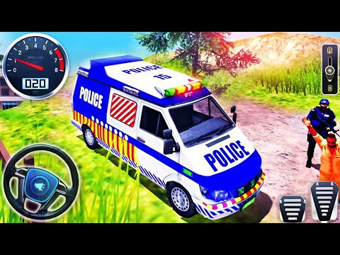 Offroad Police Van Driving Simulator Gameplay
