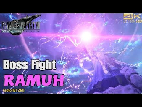 BOSS FIGHT RAMUH (solo) (4k,60 fps)- FF7 REMAKE intergrade Intermission