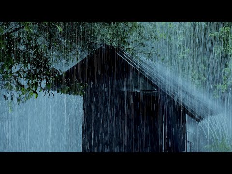 Sleep Instantly on Rainy Night | Relaxing Heavy Rain & Thunder in Forest Tent | White Noise 10 Hours