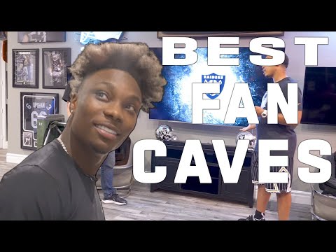 The BEST NFL Fan Caves!