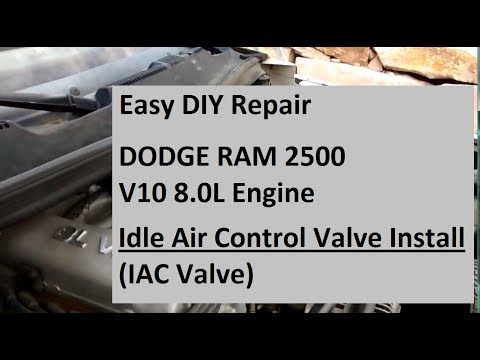 1997 Dodge Ram 2500 V10 IAC Idle Air Control Valve Install