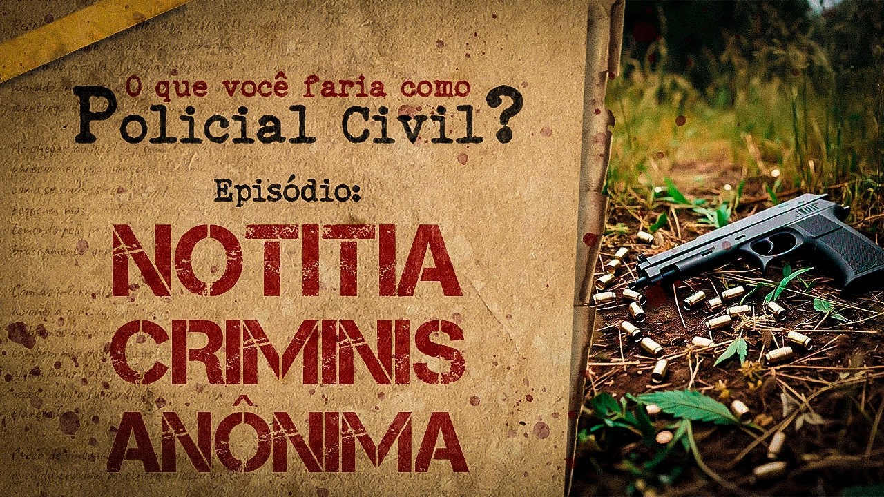 NOTITIA CRIMINIS ANÔNIMA - E se você fosse Policial Civil, o que faria?