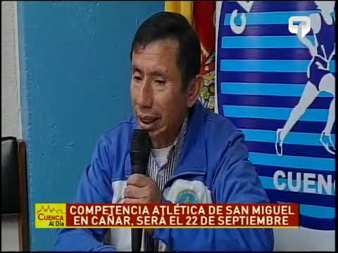 Competencia atlética de San Miguel en Cañar, será el 22 de septiembre