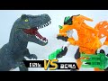 헬로카봇 티라노 Vs 골드렉스 대결 변신 장난감 Hello Carbot Tyrano Vs Goldrex Match 