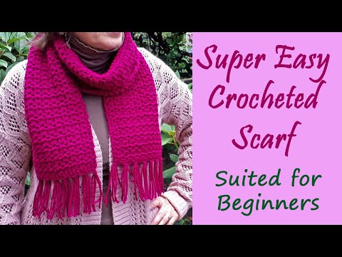 CROCHET: Super Easy Crochet Scarf for Beginners
