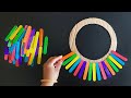 2 Beautiful Wall Hanging Craft Using Ice Cream Sticks Paper Craft For Home Decoration DIY Ideas