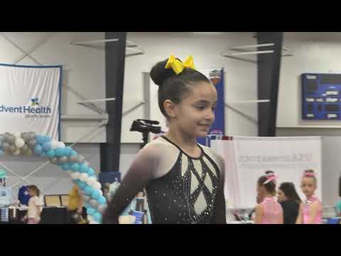 Level 2 Gymnastics Floor Routine 2021 - 2029 Olivia Artiga - Florida State Championships 8 years old