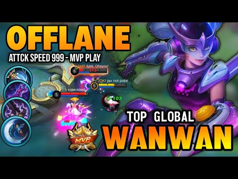 WANWAN BEST BUILD 2022 | TOP GLOBAL WANWAN GAMEPLAY | MOBILE LEGENDS✓
