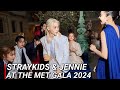 Straykids Reacts To Jennie At Met Gala, Jennie & straykids interactions At The Met Gala 2024