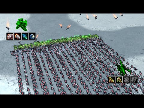 1000 unupgraded Zerglings vs 100 upgraded Marines, who wins?