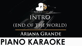 Download lagu Ariana Grande - intro (end of the world) extended - Piano Karaoke Instrumental Cover with Lyrics mp3