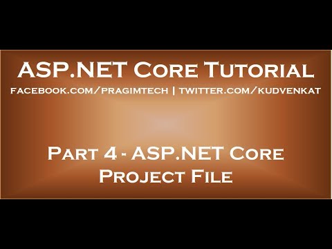 ASP NET core project file