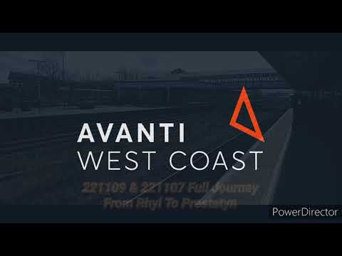Avanti West Coast 221109 & 221107 Full Journey From Rhyl To Prestatyn