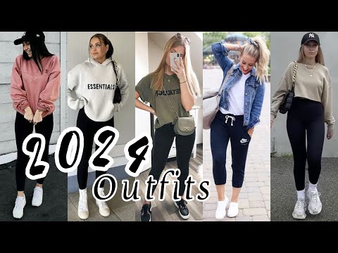 MODA 2024 OUTFITS CÓMO Vestir CON ROPA  BÁSICA Y SENCILLA LOOKS CASUALES PARA MUJER TENDENCIAS 2024