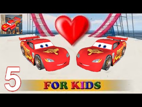 Cars 3 Fabulous McQueen Stunt Jump UnderWater#5 Ramps Jackson Storm Cruz Ramirez 3D Models Tow Mater