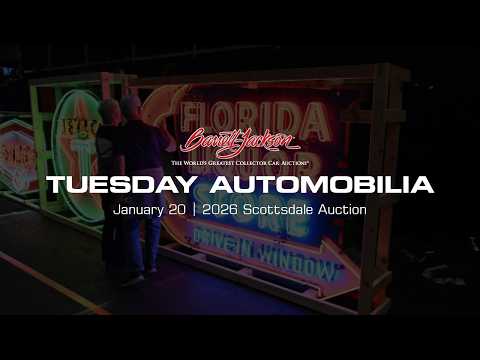 Barrett-Jackson Automobilia Livestream Replay - Tuesday, Jan 20 - BARRETT-JACKSON SCOTTSDALE AUCTION
