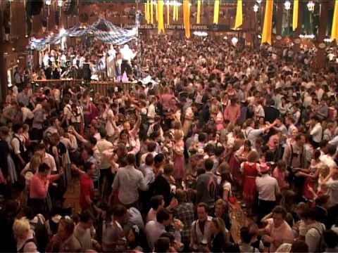 Stimmung im Schützen-Zelt (2) eingefangen von Wiesn Gaudi TV auf dem Oktoberfest 2009